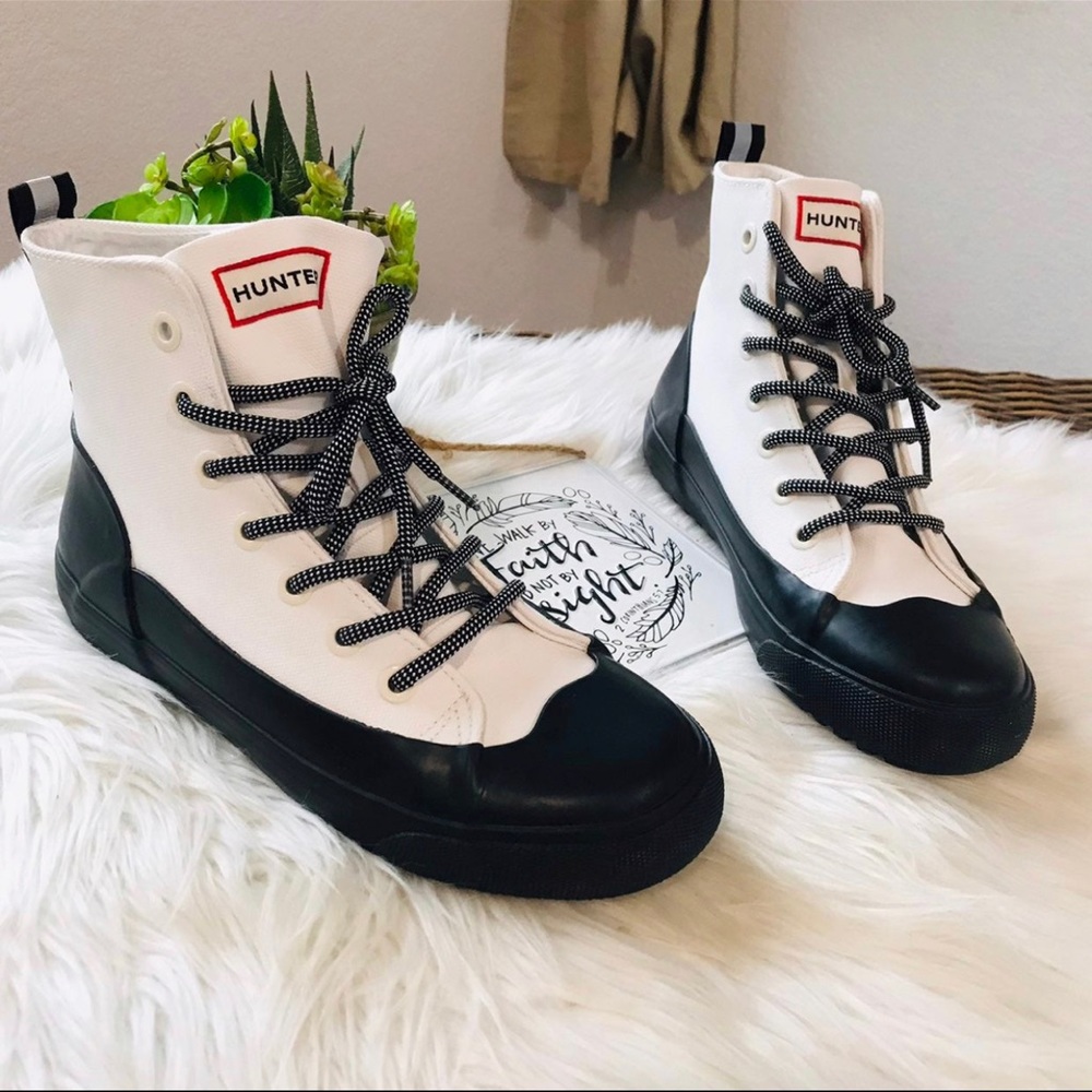Hunter x Target Unisex Dipped Canvas Hightop Boot Sz W8